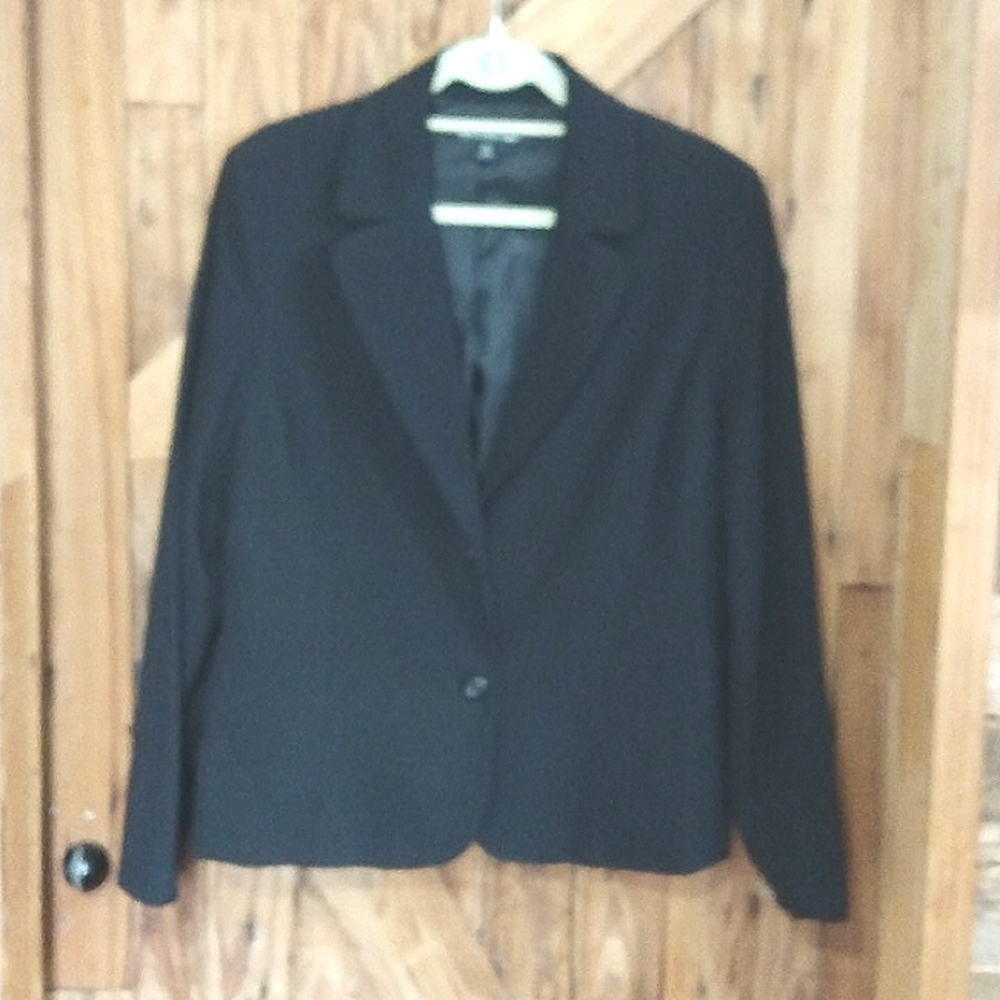 2 FOR $15 Vintage Briggs NewYork Suit Jacket Blazer Size 14 Black